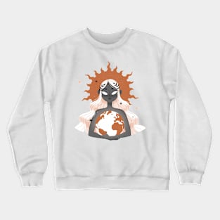 Gaia - Terracotta Crewneck Sweatshirt